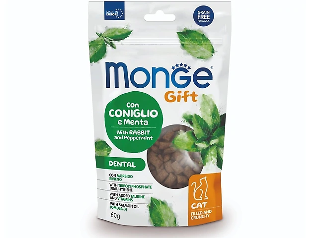 MONGEGIFTC FILL DENTAL кролик і перцева м'ята ласощi для котів
