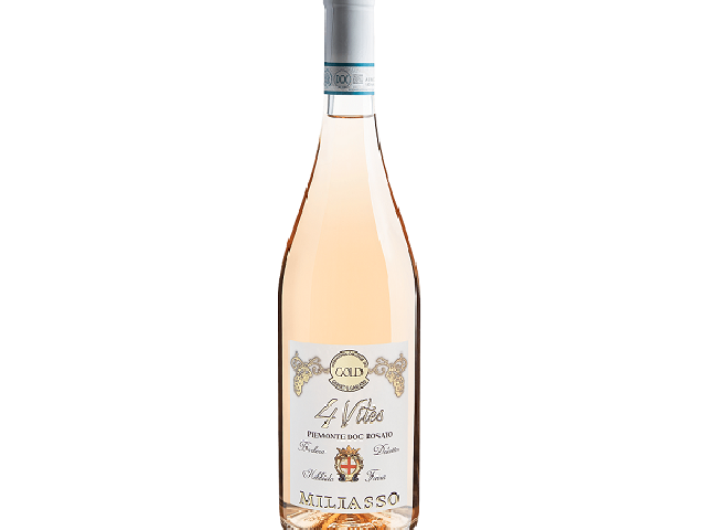 Вино Miliasso 4 Vites Piemonte Rosato DOC сухе рожеве 12% 0.75л
