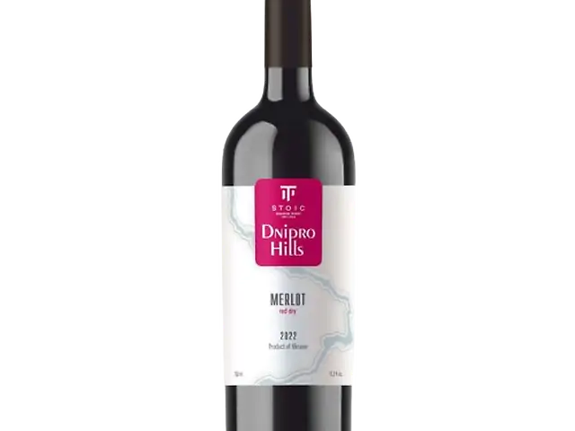 Вино Dnipro Hills Merlot, красное сухое, 0,75л, Одесская обл., Украина(арт.6337260)