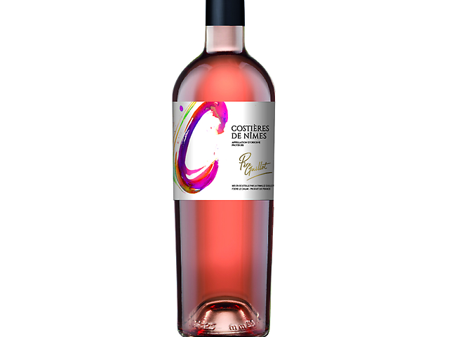 Вино Domaine du Pere Gullot AOP Costieres de Nimes Rose рожеве сухе, 14% 0,75