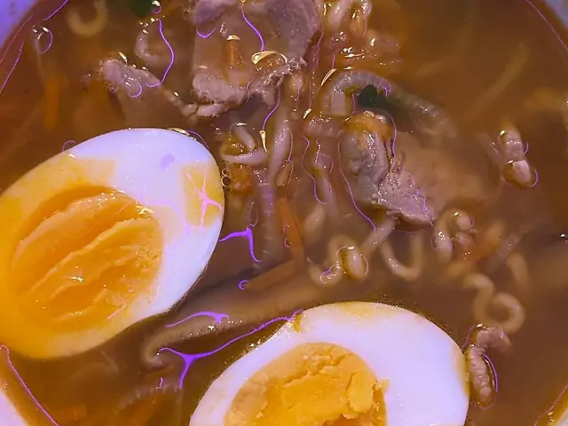 Рамьон зі свининою та кім-чі🌶️