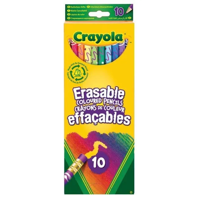 CRAYOLA Набір олівців, що стираються, 10 шт