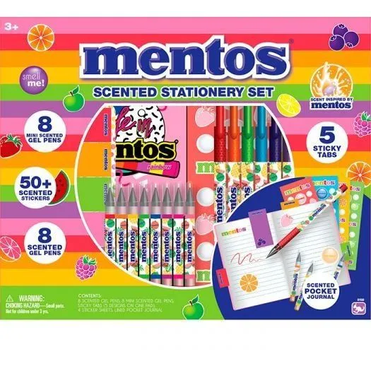 Набір канцелярський 8159 блокнот, наліпки, ручки 8шт., ручки міні 8шт., аромат., кор., 30-24-5 см.