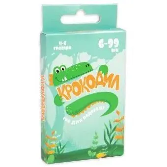 Настільна гра Strateg Крокодил - дорожня версія розважальна українською мовою (30786)