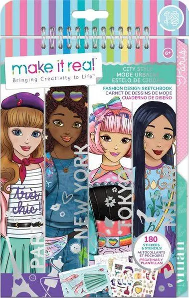 Make it Real: Блокнот з трафаретами для створення модних коллекцій [Міський стильk