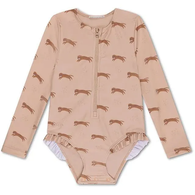 Цілісний купальник  Brown Leopard Animal 86/92