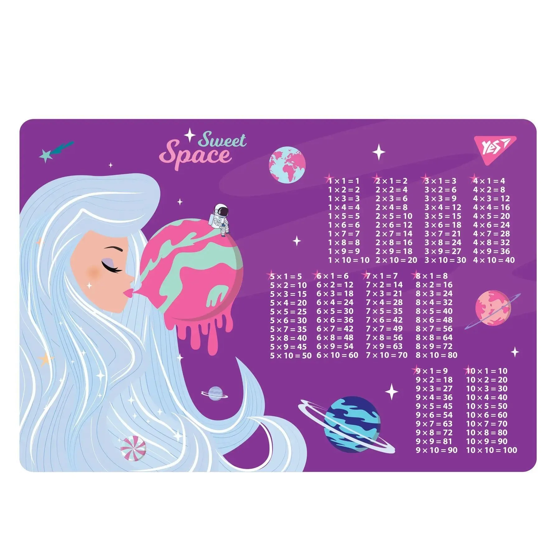 Підкладка для столу YES табл.множ. Cosmos