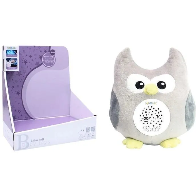 Іграшка музична м'яка Funmuch СОВУШКА з проектором