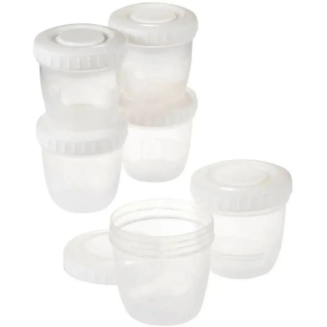 Контейнери для зберігання грудного молока і дитячого харчування Difrax (6шт)