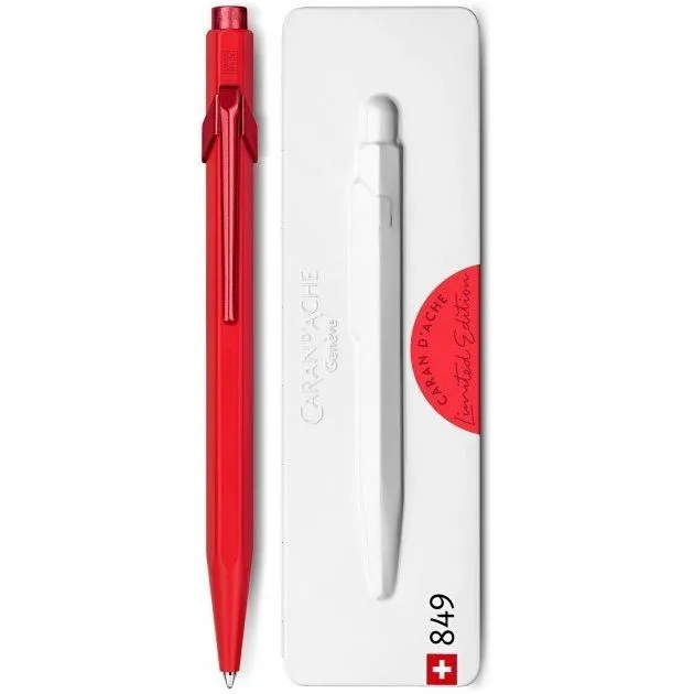 Ручка Caran d'Ache 849 Claim Your Style монохром Червона + box