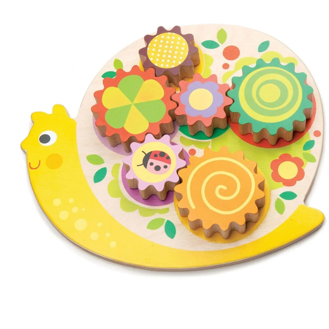 Іграшка з дерева Веселий равлик TLT TL8347 18 мес+