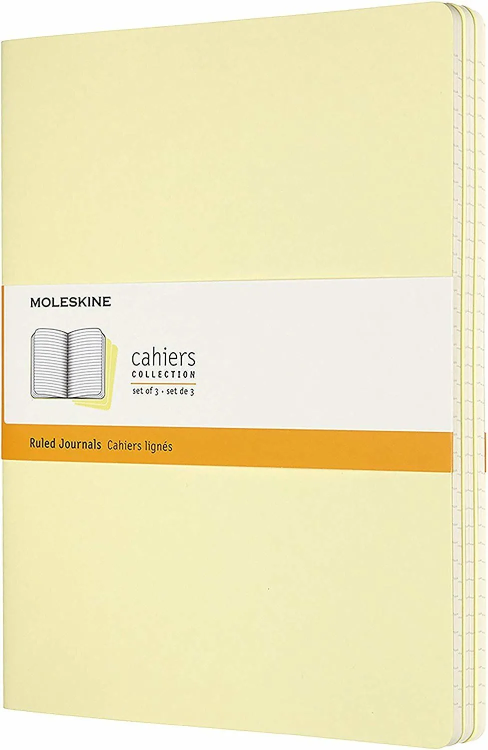 Блокнот Moleskine Cahier большой / Линейка Нежный Желтый