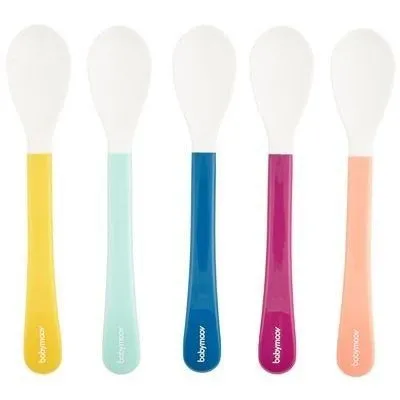 Набір з 5 дитячих ложок Multicolor (2-й рік)