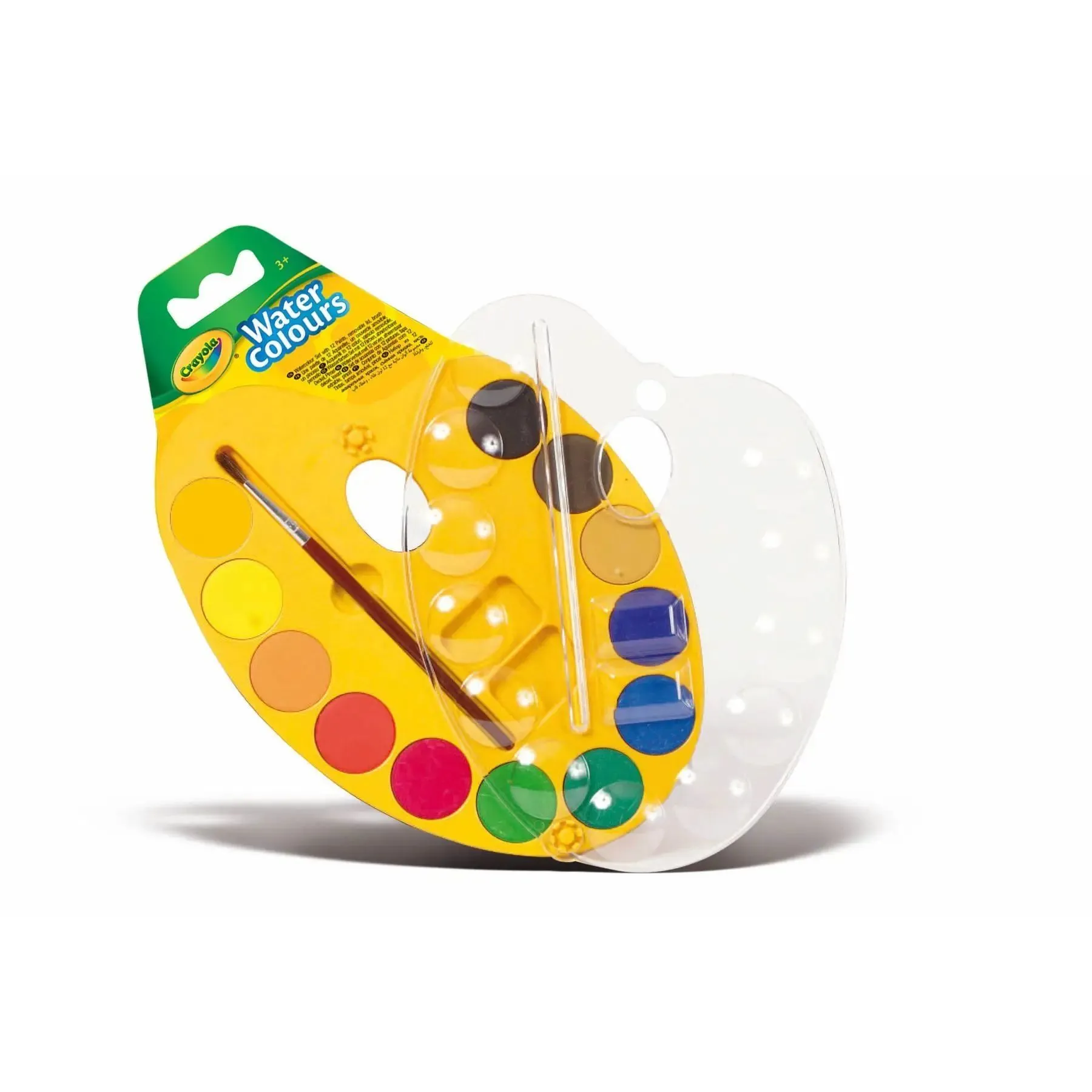 CRAYOLA Палітра акварельних фарб 12 шт з пензликом
