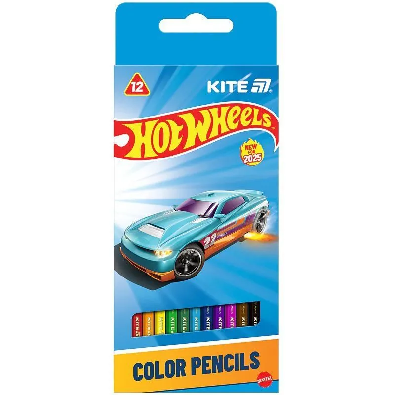 Олівці кольорові тригранні, 12 шт. HW