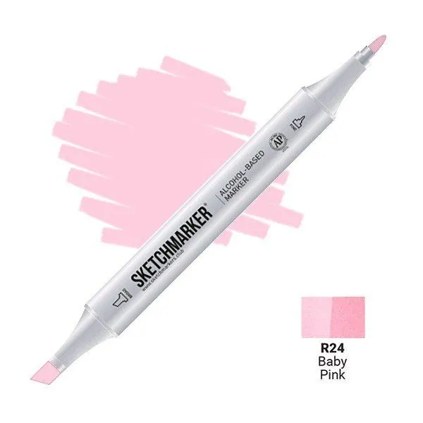 Маркер #ffd5e6, Цвет маркера: Baby Pink (Детский розовый), SM-R024, SKETCHMARKER), SM