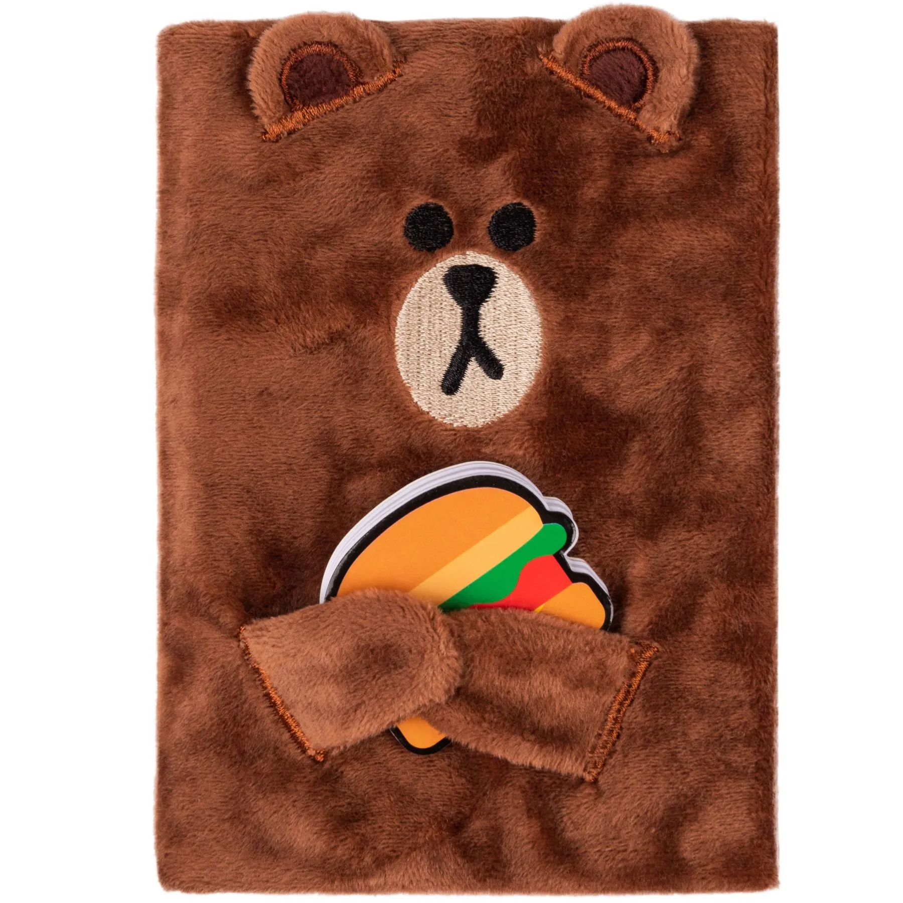 Блокнот пухнастий YES "Line Friends" Brown