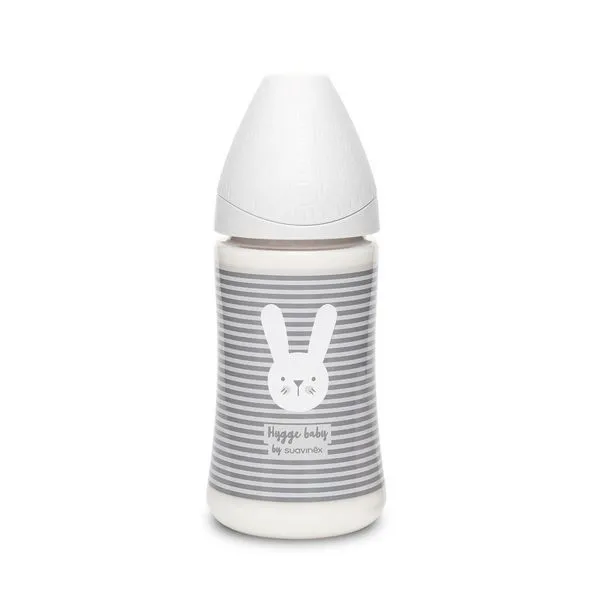 Пляшечка "Hygge - Затишні історії" 270 мл (трьох позиційна соска), сіра