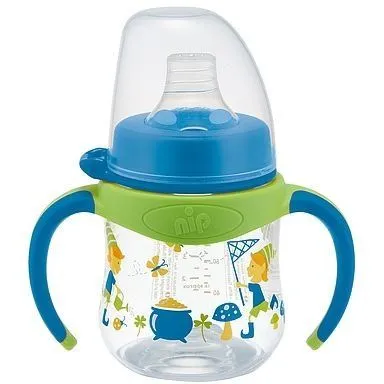 РР пляшки поїлки з широкою горловиною150 мл"Х"+м'який носик(Система "Actiflex"),(силікон)/NIP