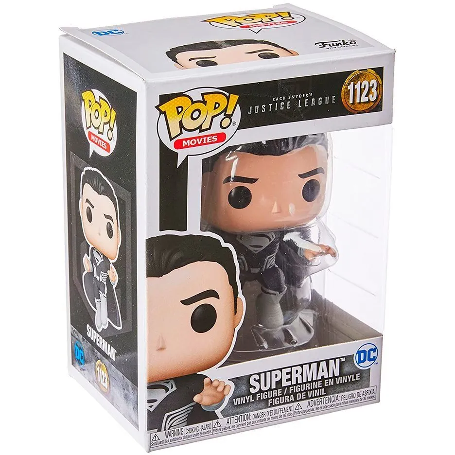 Ігрова фігурка FUNKO POP! серії "Ліга Справедливості"  СУПЕРМЕН (чорний костюм)