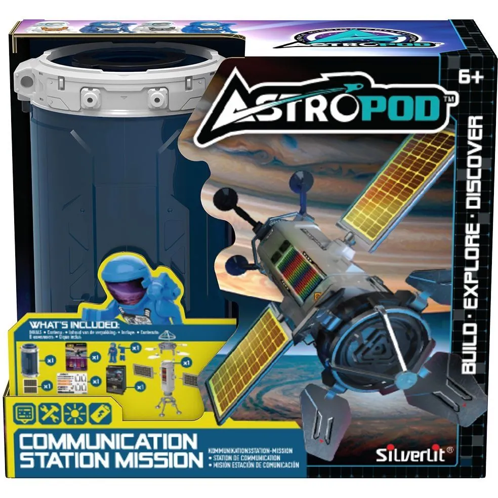 Ігровий набір з фігуркою ASTROPOD  МІСІЯ [ПОБУДУЙ СТАНЦІЮ ЗВЯЗКУk (деталі станції, фігурка)