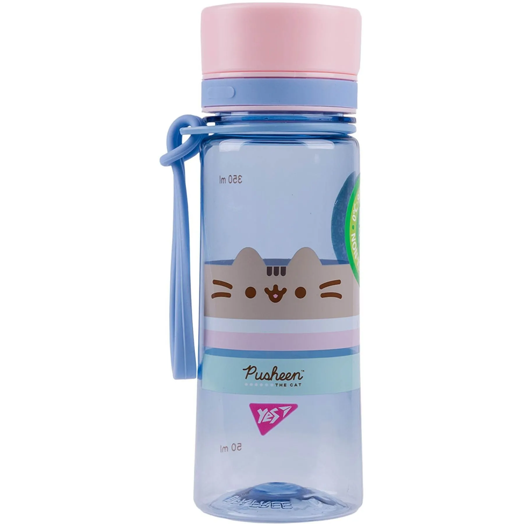 Пляшка для води Yes "Pusheen" 400 мл, блакитна