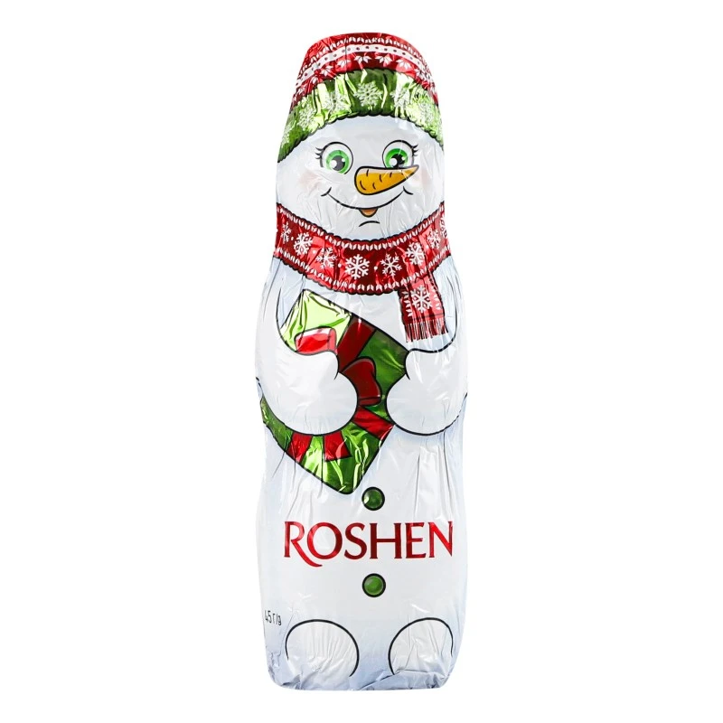 Фігурка шоколадна Сніговик Roshen, 45 г