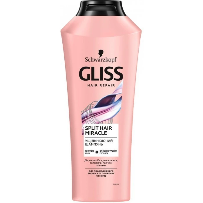 Шампунь ущільнюючий Split Hair Gliss, 400 мл
