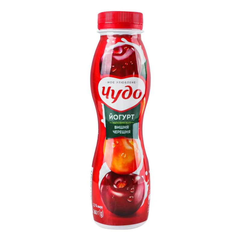 Йогурт 2,5% Вишня-черешня Чудо, 520 г