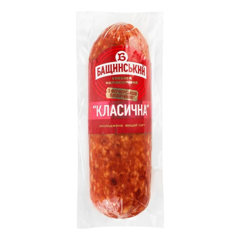 Колбаса полукопченая Класична Бащинський, 280 г