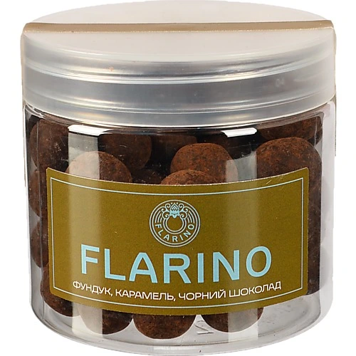 Фундук Flarino у карамелі та чорному шоколаді, 180 г
