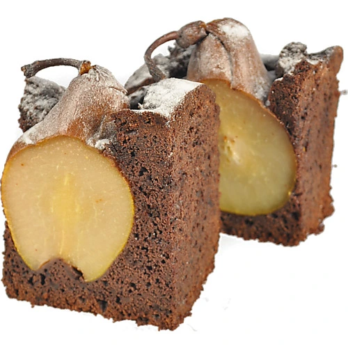 Кекс шоколадний з грушею