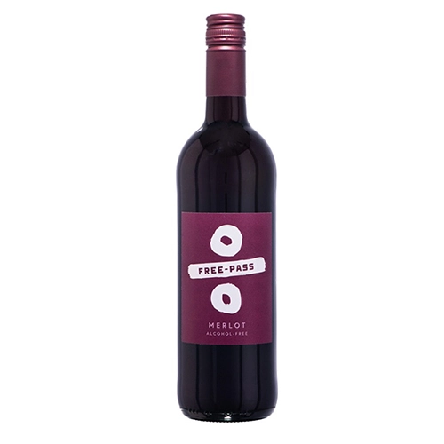 Напій Free Pass 0.75л merlot б.а червоне