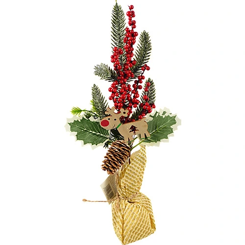 Декор новорічний флористична композиція тип 11 30cm