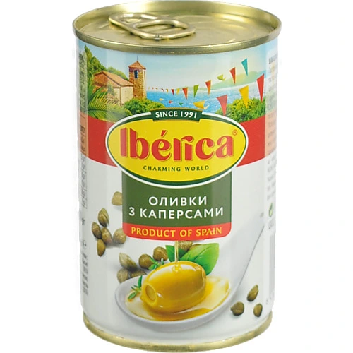 Оливки Iberica 300г з каперсами