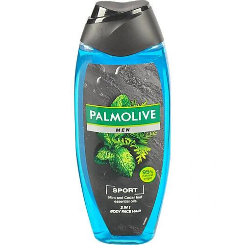 Гель для душу 3в1 Mint and Cedar leaf essential oils Sport Men Palmolive 500мл