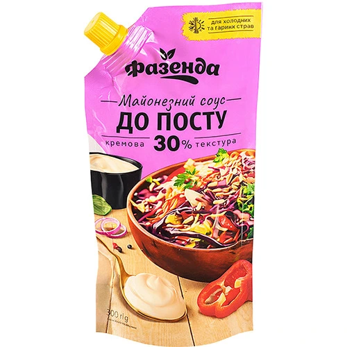Соус майонезний Фазенда 300г посний 30%