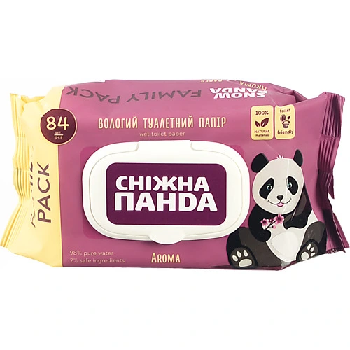 Т.папір Сніжна панда 84 шт aroma вологий