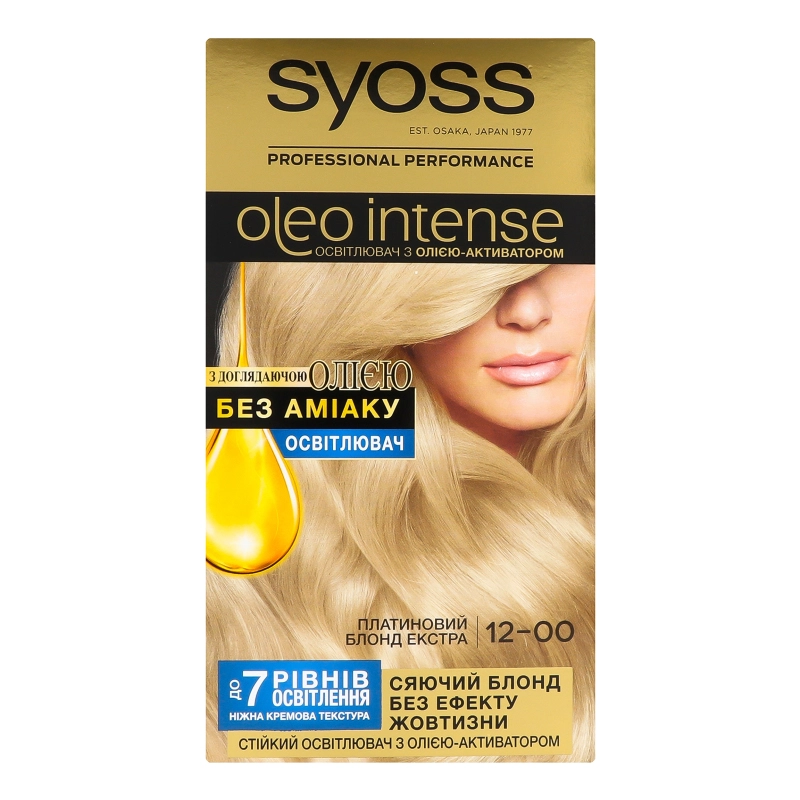 Фарба для волосся Syoss Oleo 12-00 Сріблястий Блонд