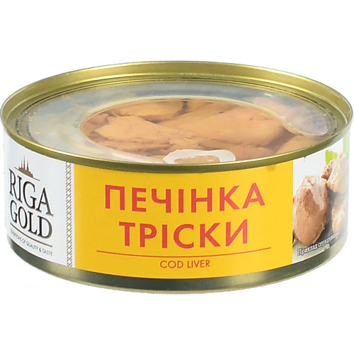 Печінка тріски 3. 230 г ключ ТМ Riga Gold