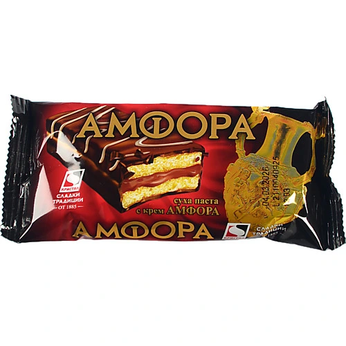 Бісквіт Crystal 63г amphora какао крем