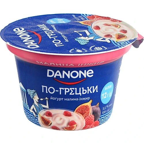 Йогурт Данон 150г 3.5% малина інжир грецький ст