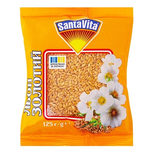 Насіння льону Santa Vita 125г золоте