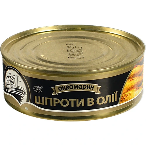 Шпроти в олії Аквамарин з/б 230г