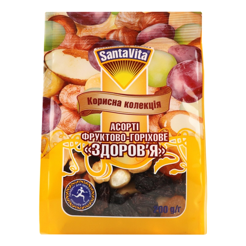Асорті фруктово-горіхове Здоров'я SantaVita м/у 200г