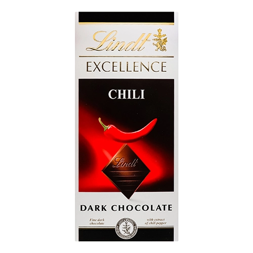 Шоколад Lindt 100г екселенс екстракт перець чилі