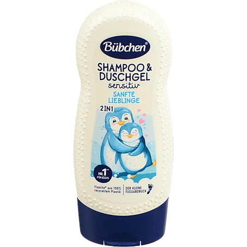 Шампунь-гель для душу для дітей від 3років 2в1 Лагідний і ніжний Bubchen 230мл