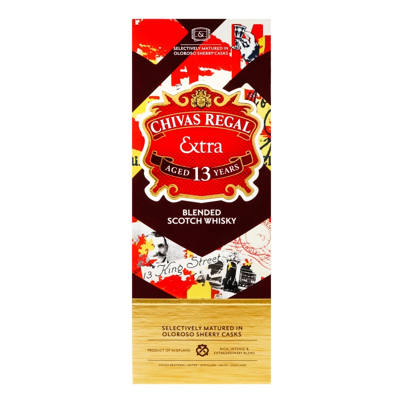 Віскі 0.7л 40% шотландське купажоване 13 YO Extra Chivas Regal к/у