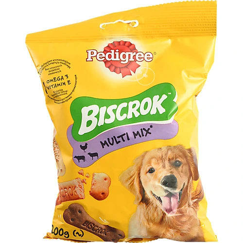 Корм сухий для дорослих собак З куркою, з яловичиною та з ягнятком Biscrok Original Pedigree м/у 200г