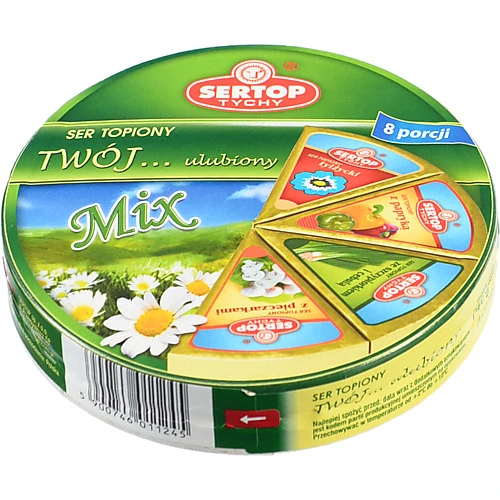 Плавлений сир [Твій улюбленийk Мікс (8 шт., ТМ [Sertopk), 140 г